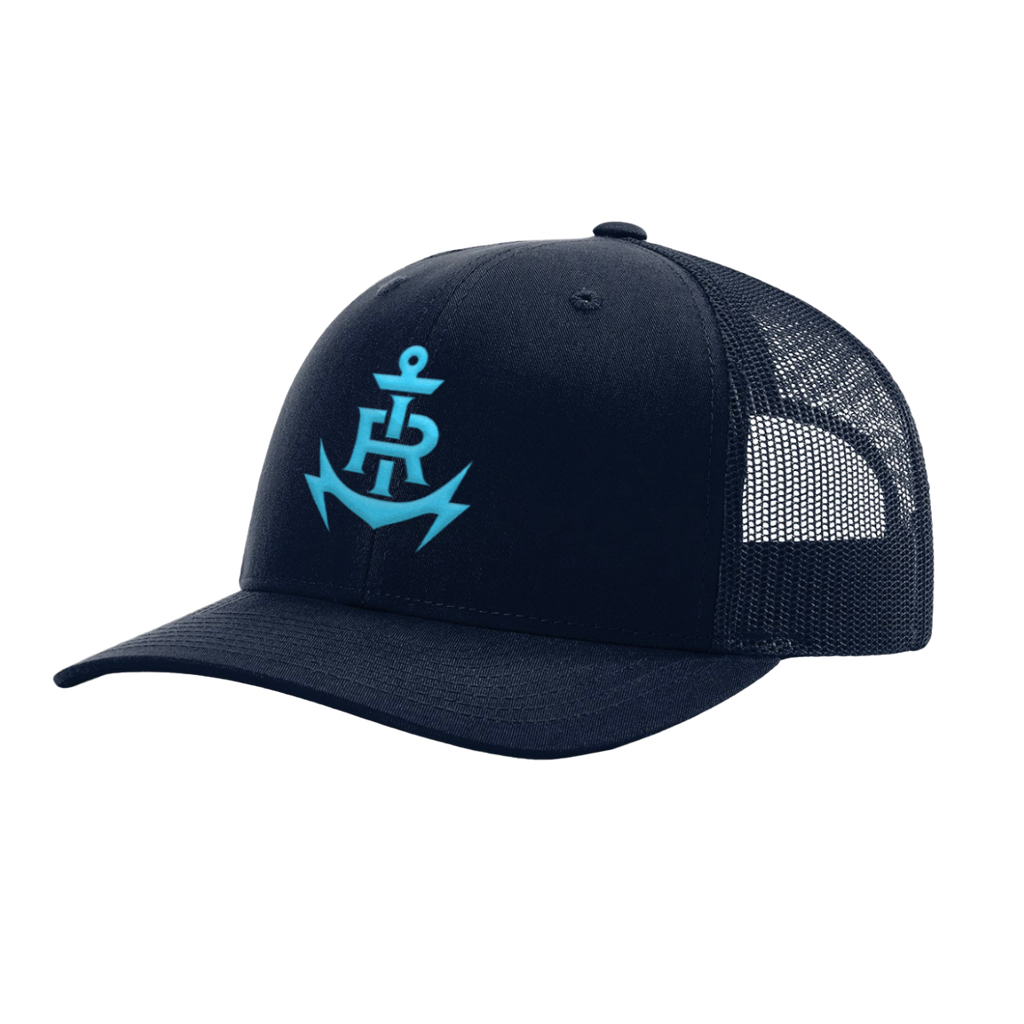 Monochrome Anchormark Trucker Hat In Bay Blue - Rhode Island Football Club